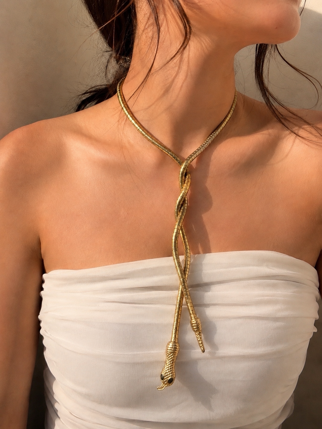 Flexible bendable Wrap Around Snake Necklace / Snake Bracelet / waist belt oxidised German silver saree kurta Bloom - By Sushmita India Navratri Diwali Ganpati holi Eid