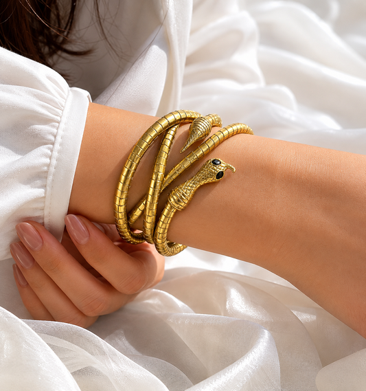 Flexible bendable Wrap Around Snake Necklace /  Snake Bracelet / waist belt