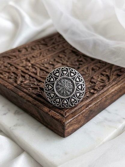 Adjustable Silver plated Ring