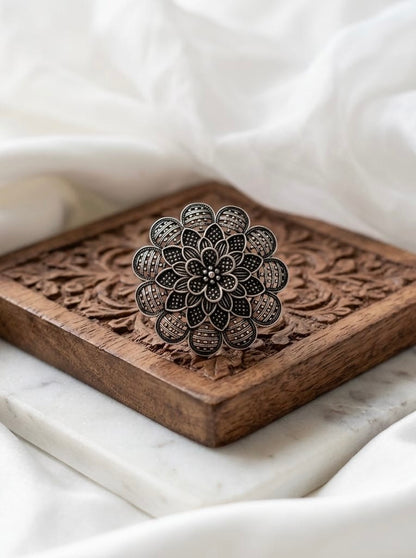 Adjustable Silver plated Ring