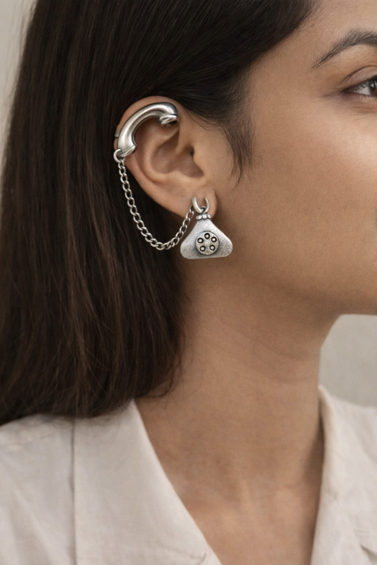 Telephone Ear - cuff | Statement Earrings | Bugadi