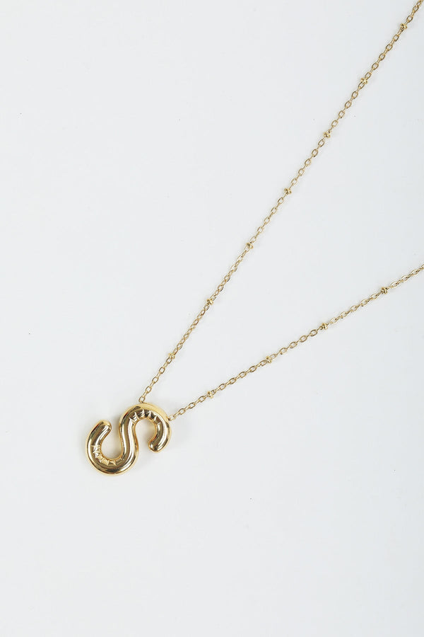 18k Gold plated Anti tarnish Initial Chain Necklace