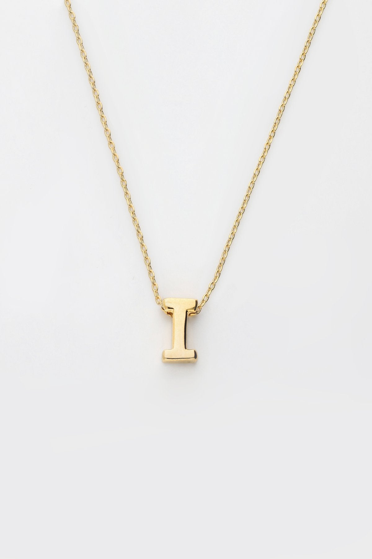 18k Gold plated Anti tarnish Initial Chain Necklace