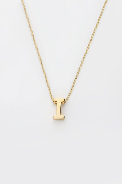 18k Gold plated Anti tarnish Initial Chain Necklace