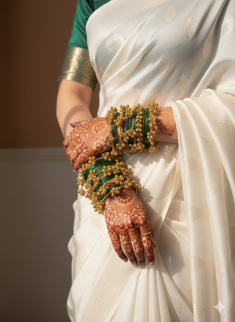 Gold plated ghungroo Bangles / kada (openable)