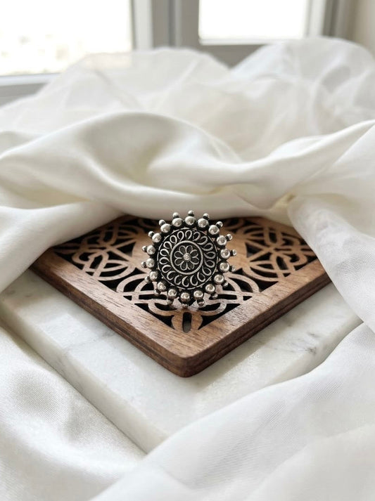 Adjustable Silver plated Ring