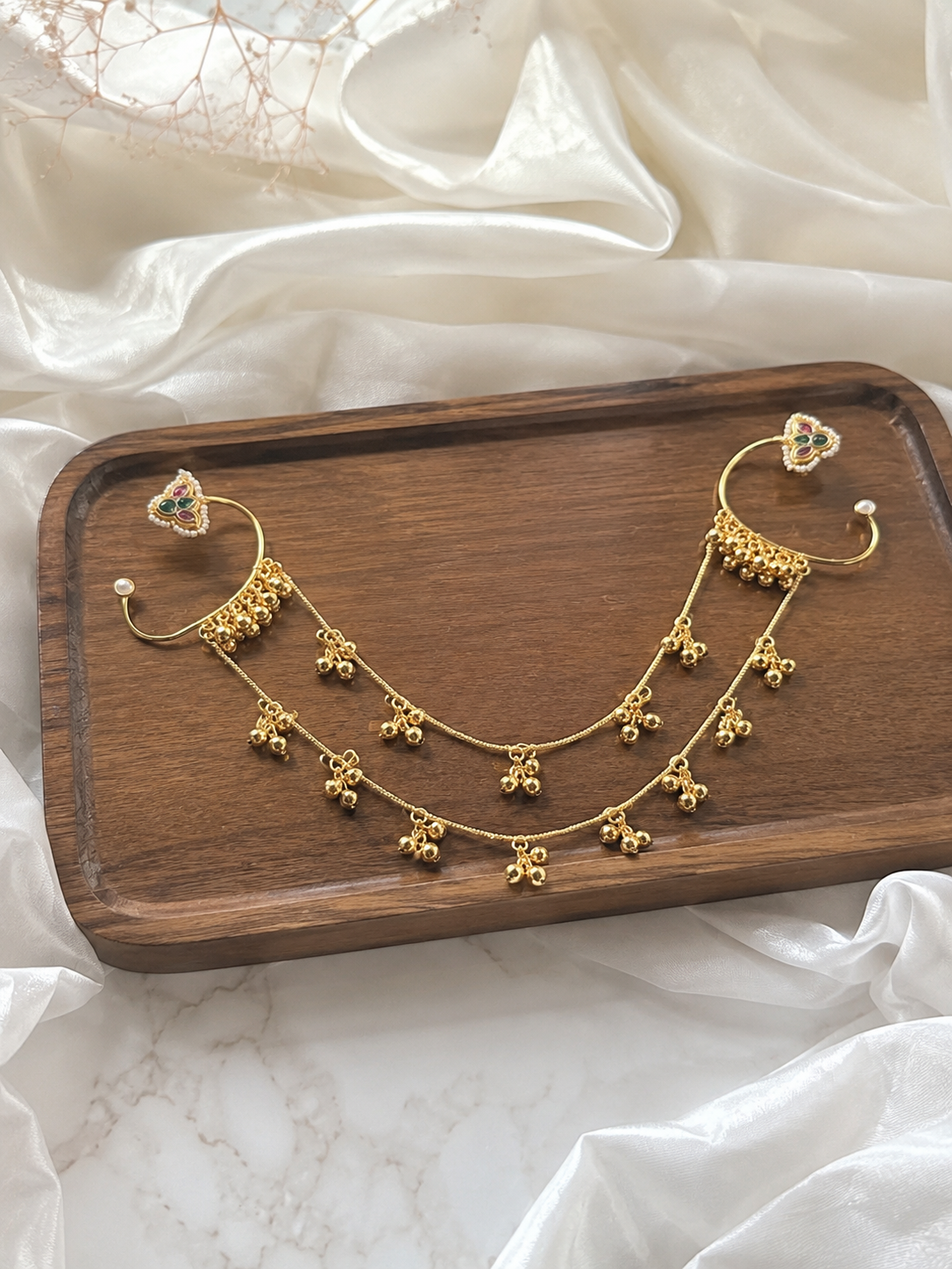 Sahara  | gold plated ear Chains | kaanchain