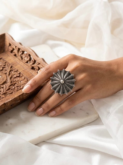 Adjustable Silver plated Ring