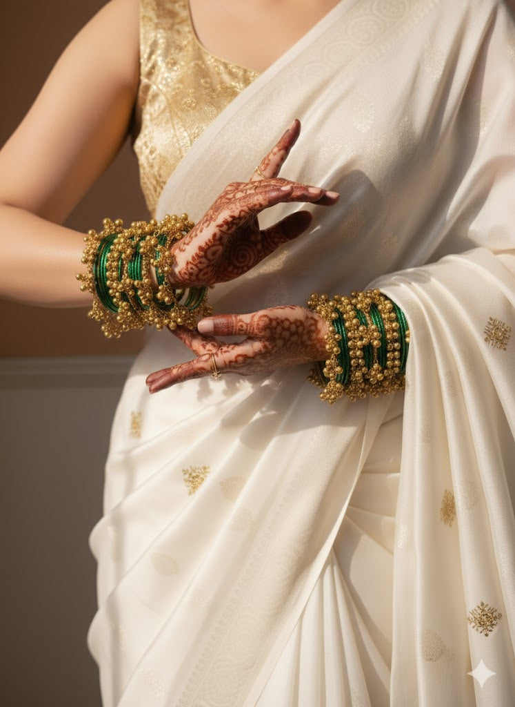 Gold plated ghungroo Bangles / kada (openable)