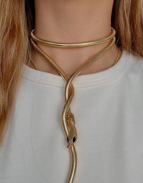 Flexible bendable Wrap Around Snake Necklace /  Snake Bracelet / waist belt