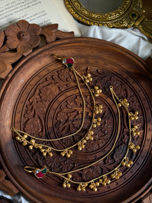 Sahara  | gold plated ear Chains | kaanchain