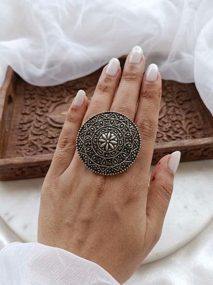 Adjustable Silver plated Ring