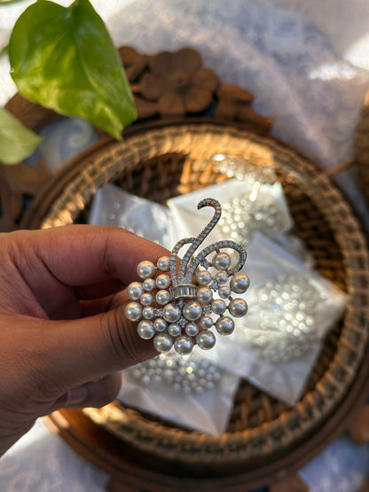 Guldasta 💐 | American Diamond earrings oxidised German silver Earrings saree kurta Bloom - By Sushmita India Navratri Diwali Ganpati holi Eid