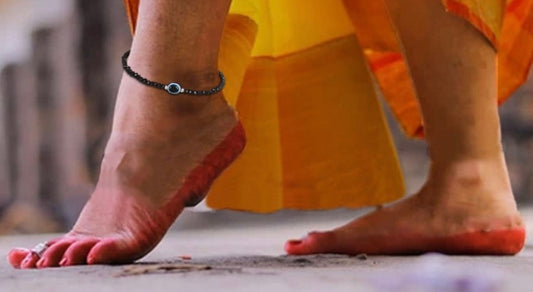 Nazarbattu Evil eye 🧿 Anklets - Bloom - By Sushmita