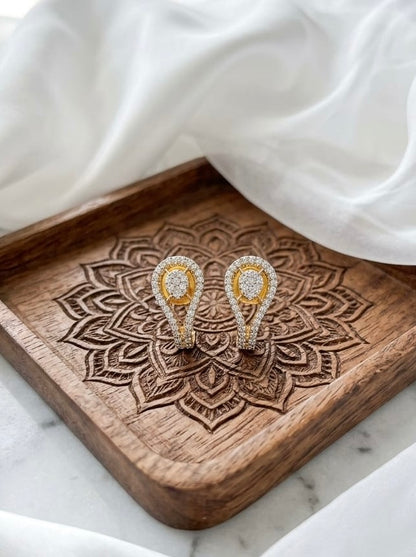 American Diamond Solitaire earrings