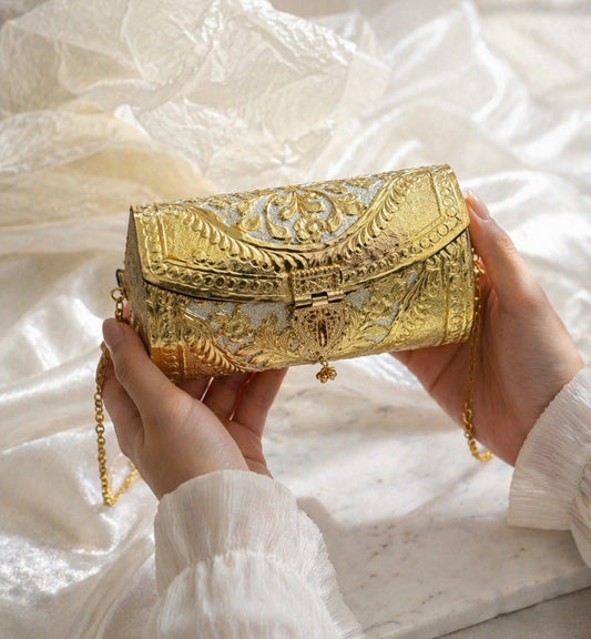 Dual tone Golden bags | Silver purse premium Quality