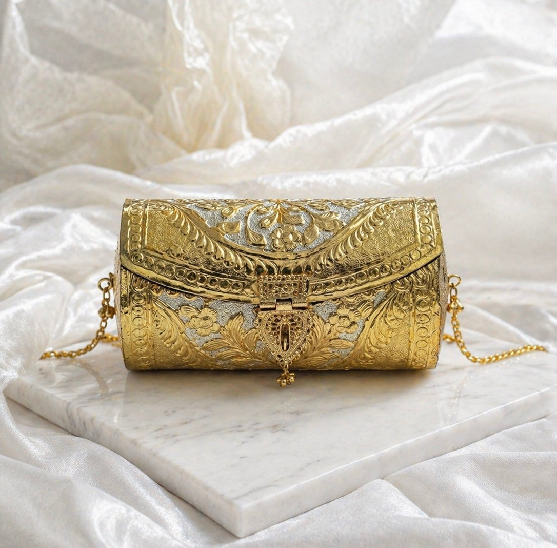 Dual tone Golden bags | Silver purse premium Quality