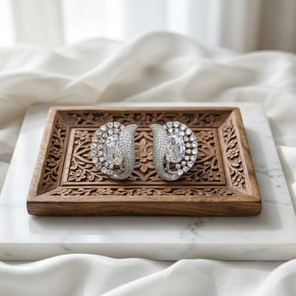 American Diamond Solitaire earrings