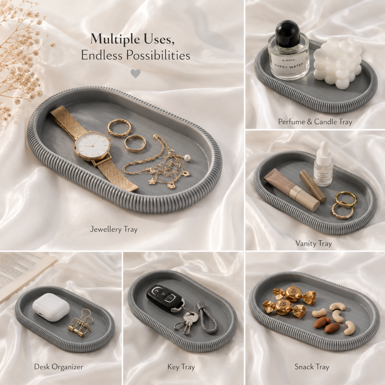 Japandi style jewelry tray / organiser