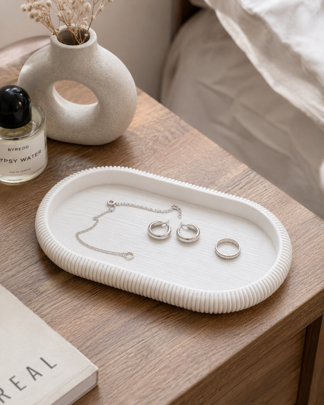 Japandi style jewelry tray / organiser