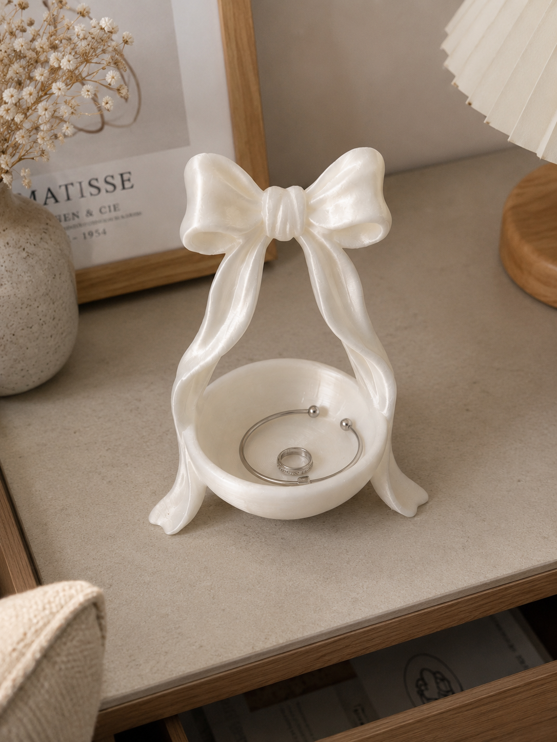 Bow jewellery holder / tray / organiser