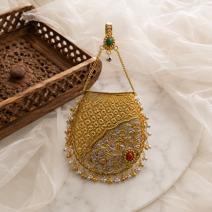 Navratri kamar challa Chaandi bags | golden Mobile purse