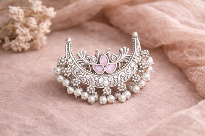Statement chaand  Silver Ring