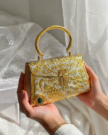 Dual tone Golden bags | Silver purse premium Quality