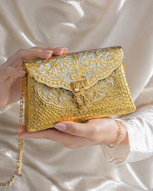 Dual tone Golden bags | Silver purse premium Quality with Sling