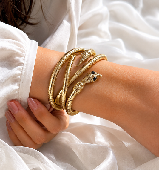 Flexible bendable Wrap Around Snake Necklace /  Snake Bracelet / waist belt