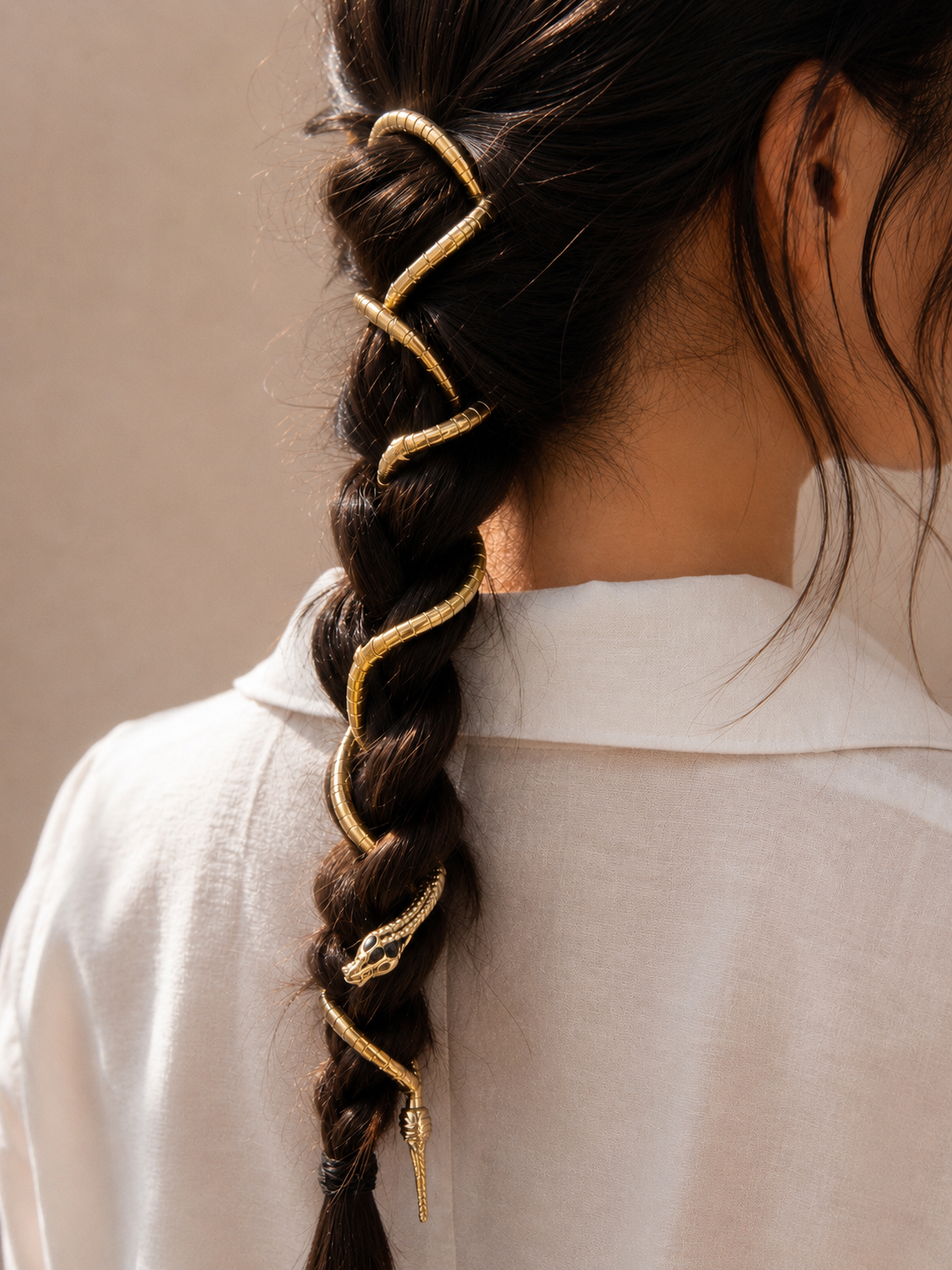 Flexible bendable Wrap Around Snake Necklace /  Snake Bracelet / waist belt