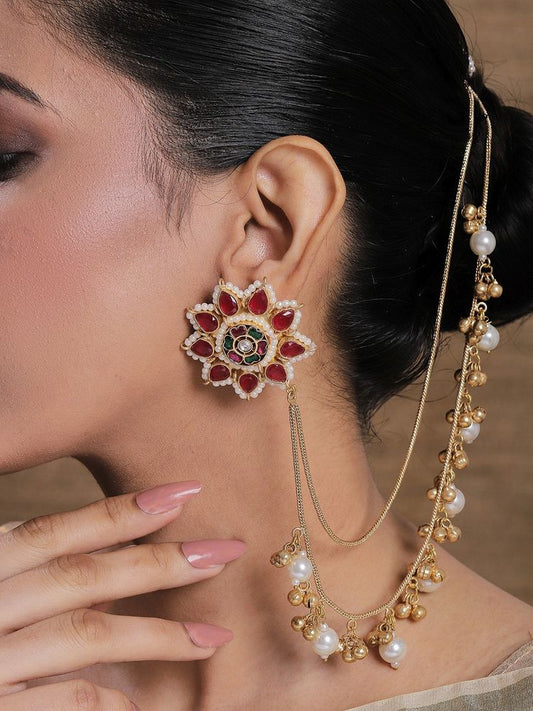Sahara  | gold plated ear Chains | kaanchain