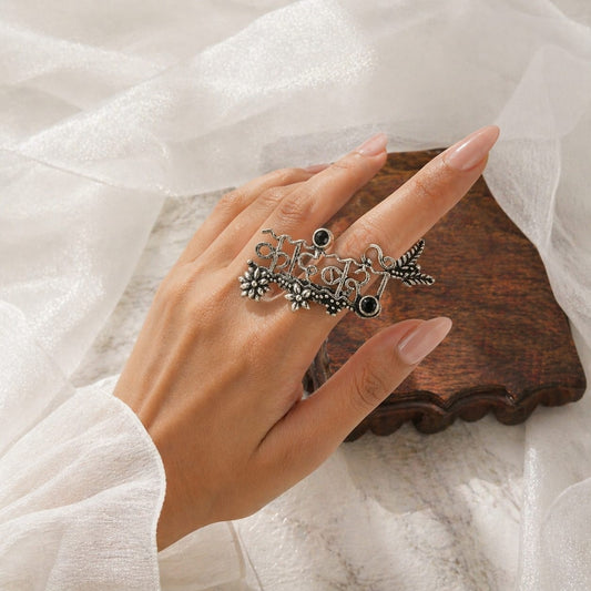 Adjustable Silver plated Ring