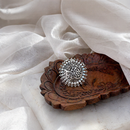 Adjustable Silver plated Ring