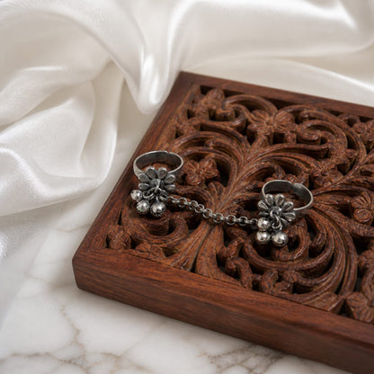German Silver chain dual ring