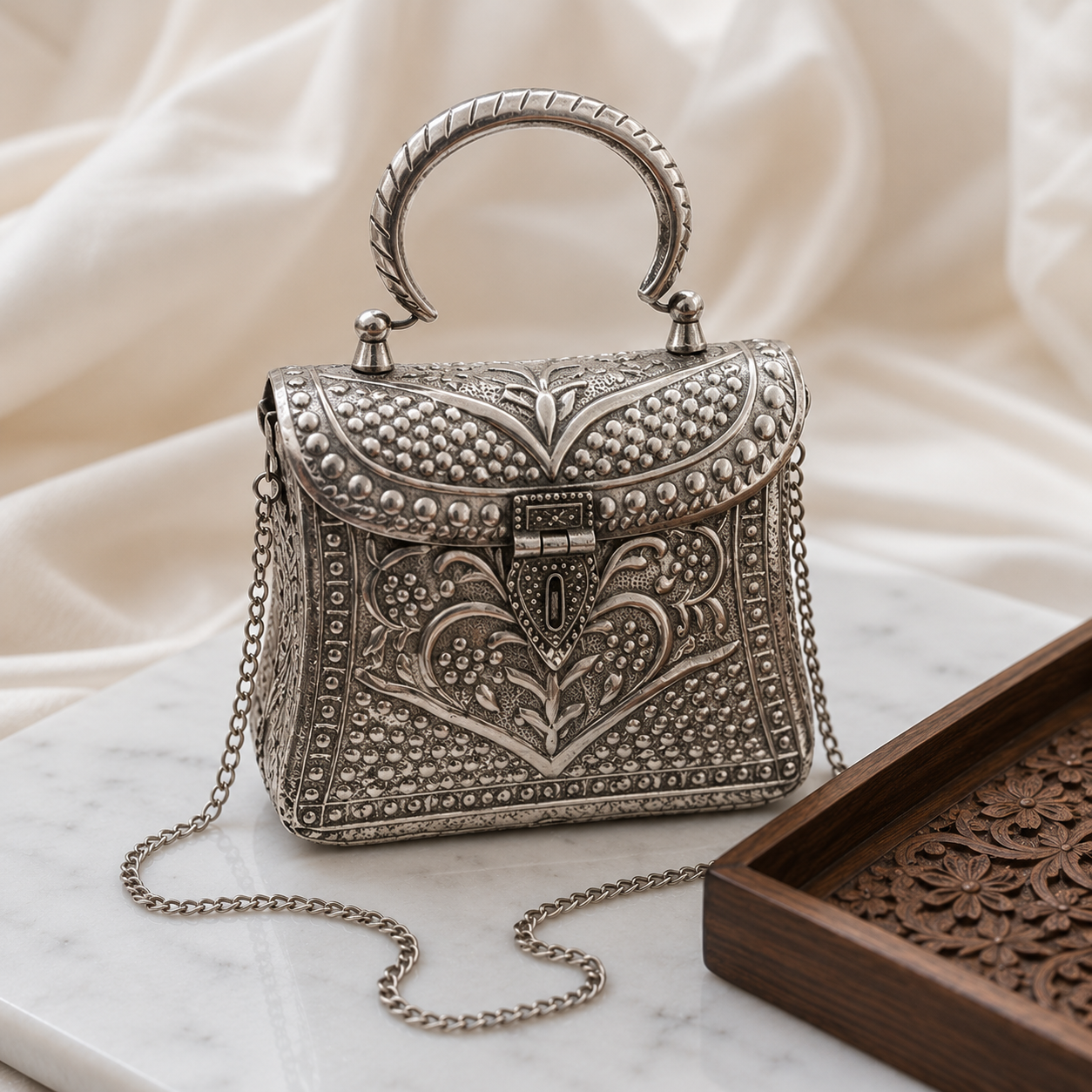 Chaandi bags | Silver purse