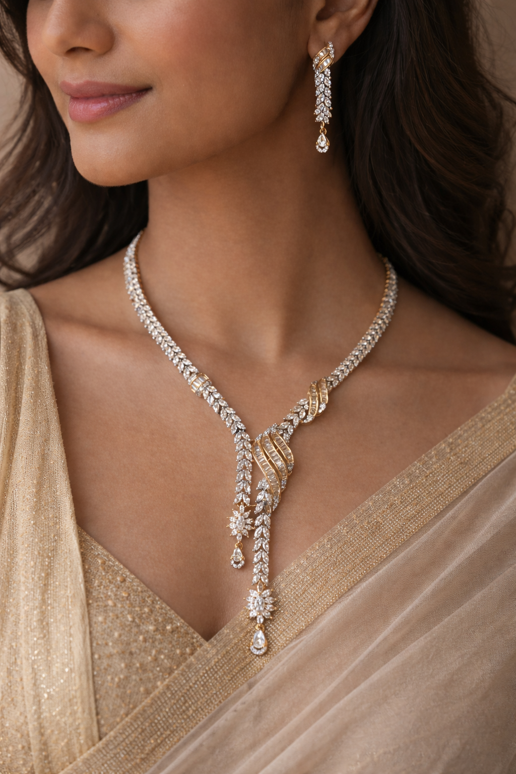 American diamond Necklace set