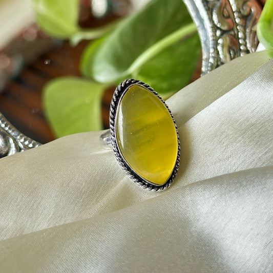 Natural Stone Adjustable Ring