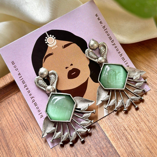 Monalisa Stone Earrings - Bloom - By Sushmita