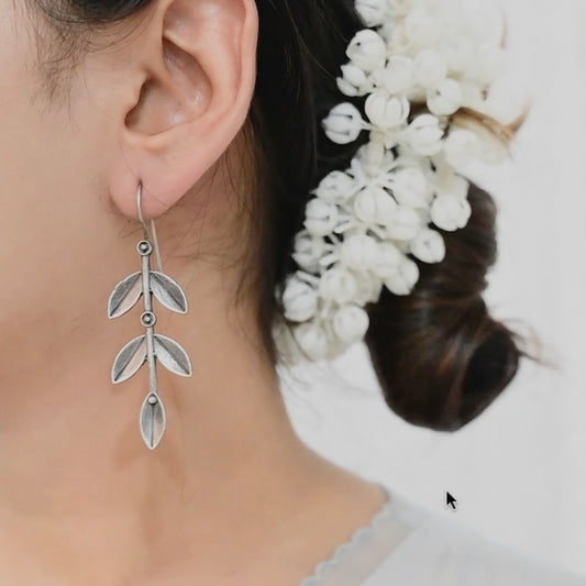 Leaf Hanging Earrings - Bloom - By Sushmita