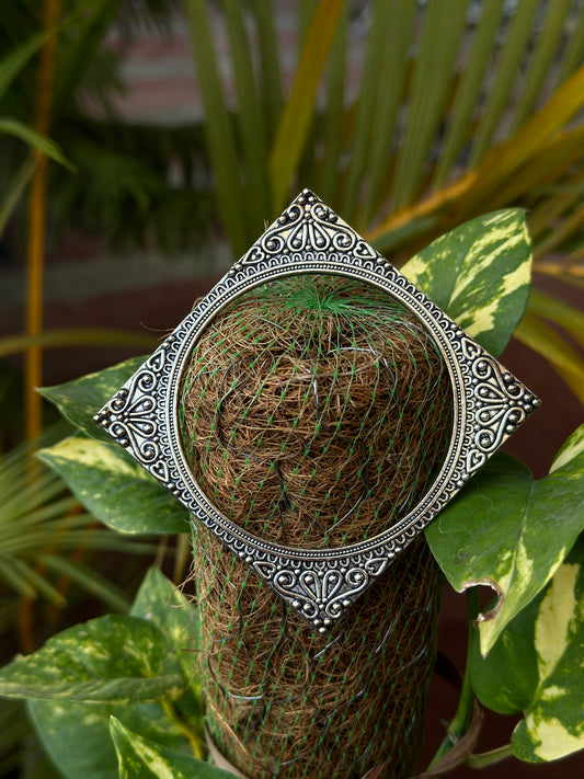 German silver Bangle - Bloom - By Sushmita