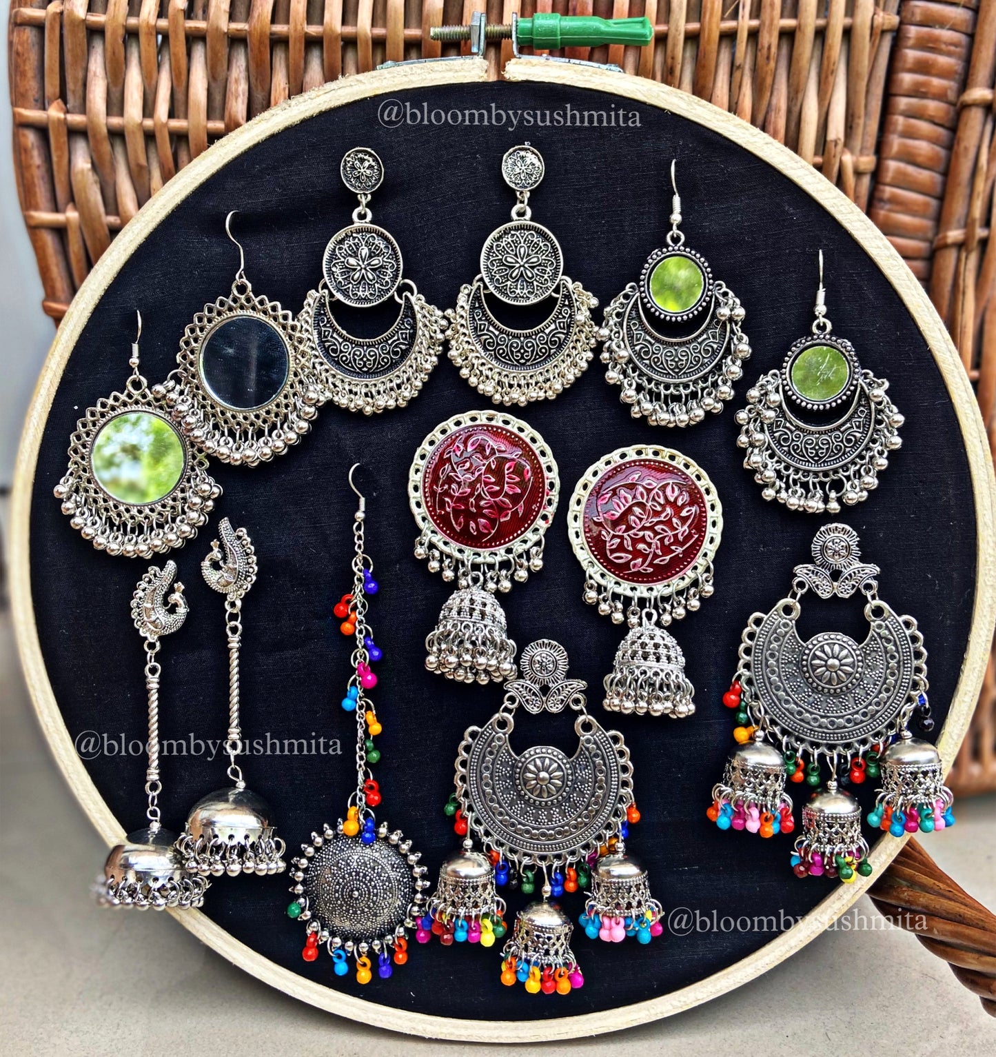 6- Pair Afghani Earrings Combo