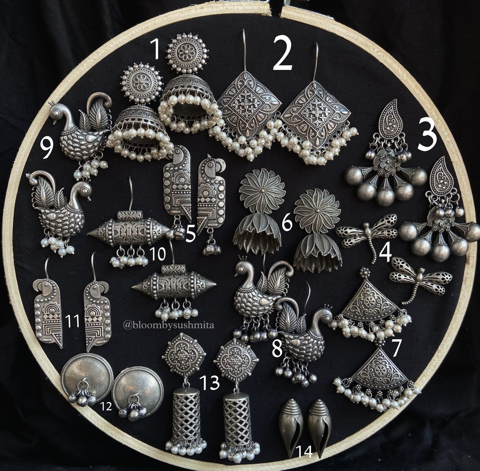 14-Piece Silver Earrings Gift Combo Set - Main Image