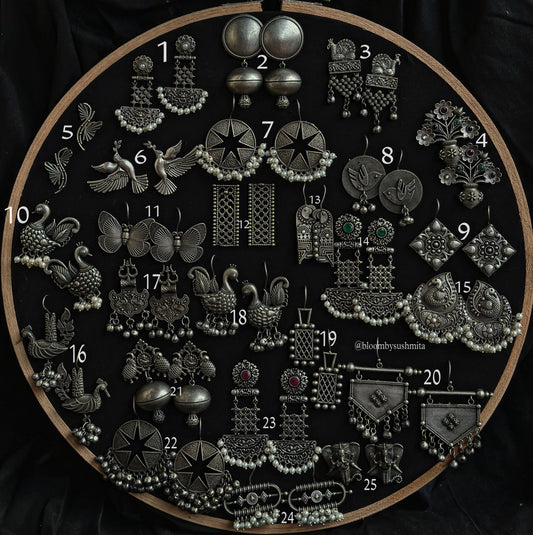 Parindey 25-pair Earrings Combo - Bloom - By Sushmita